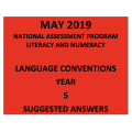 2019 ACARA NAPLAN Language Answers Year 5